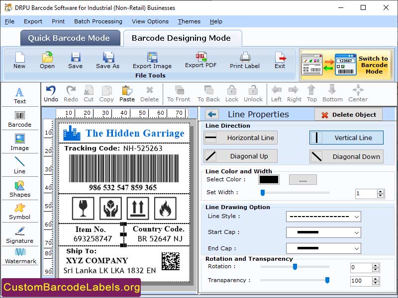 Warehouse Industry Barcode Downloads screen shot