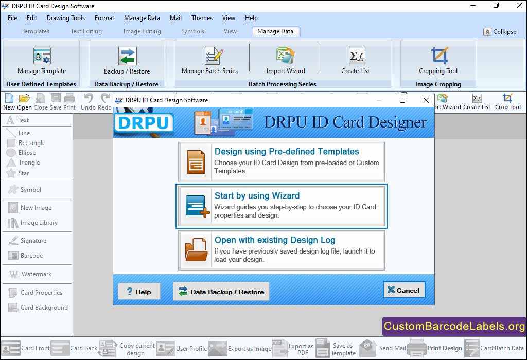 Create ID Card by using Wizard