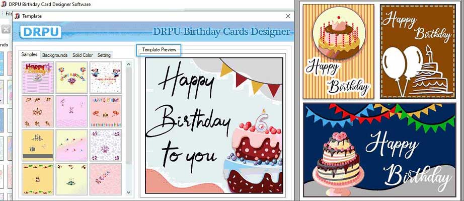 Screenshot of Bulk Invitation Cards Designing Software