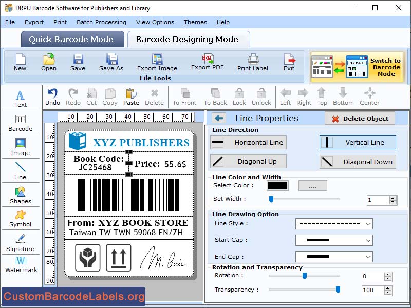 Windows 7 Publishing Barcode Generator Tool 6.9 full