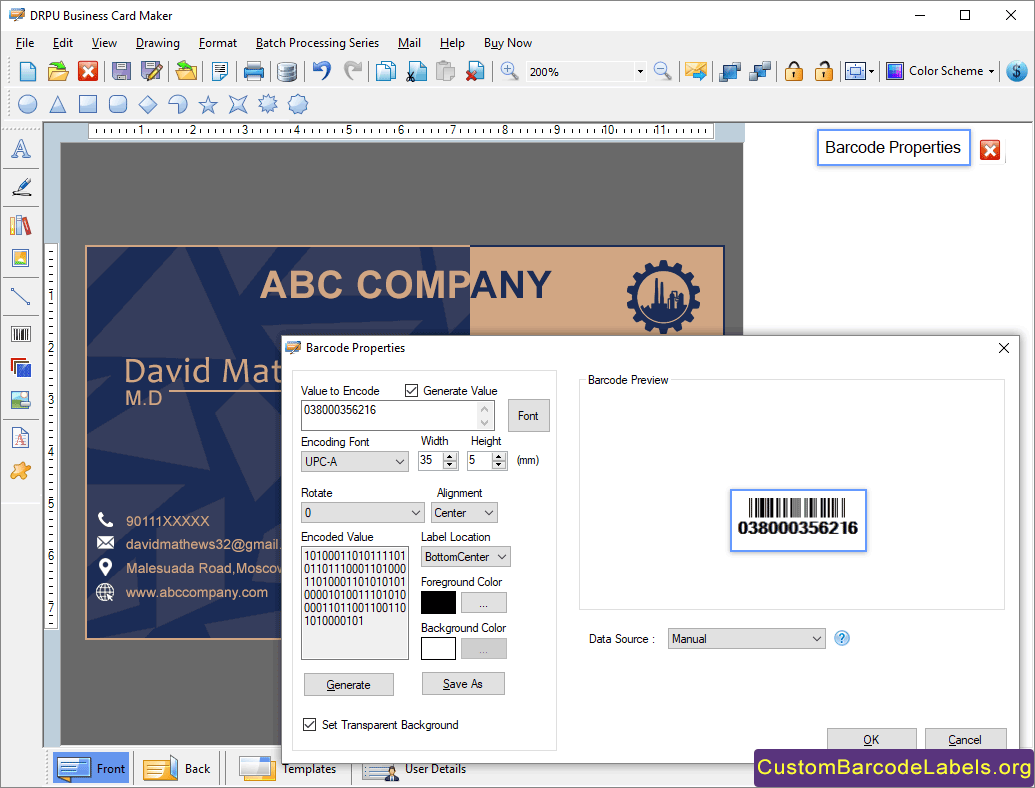 Barcode Properties