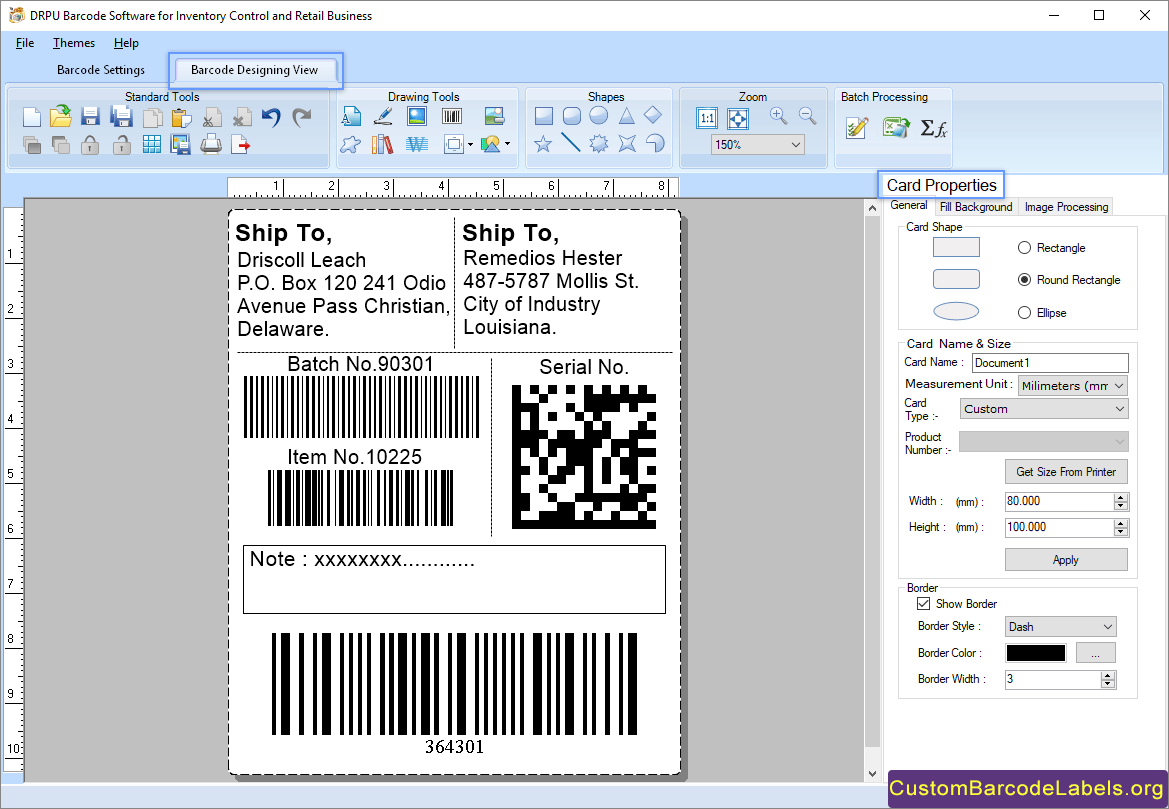 Card Properties