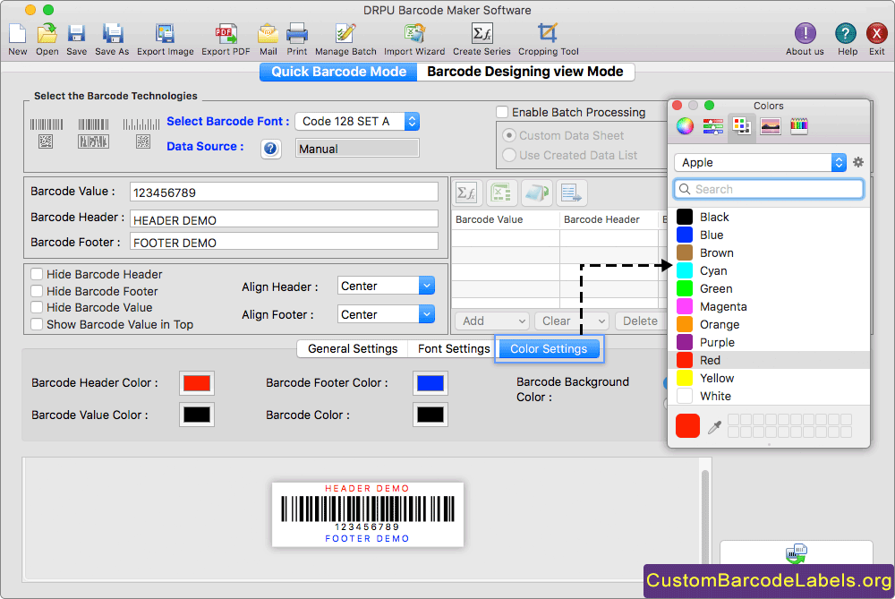 Barcode Label Tool - Mac Edition