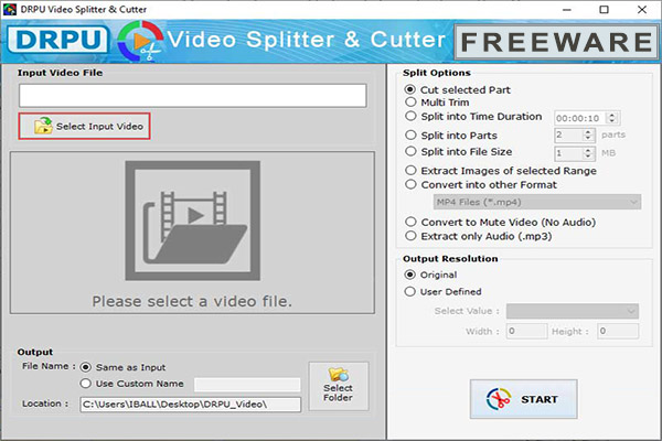 Select Input Video