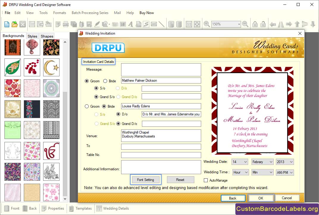 Wedding Card Design Software