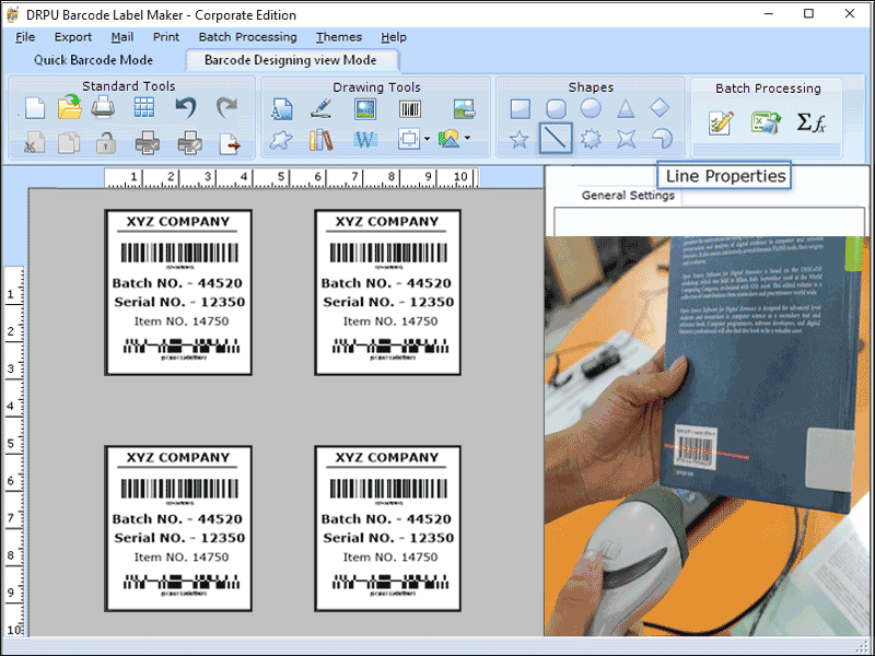 Windows 8 Excel Barcode Label Designing Software full