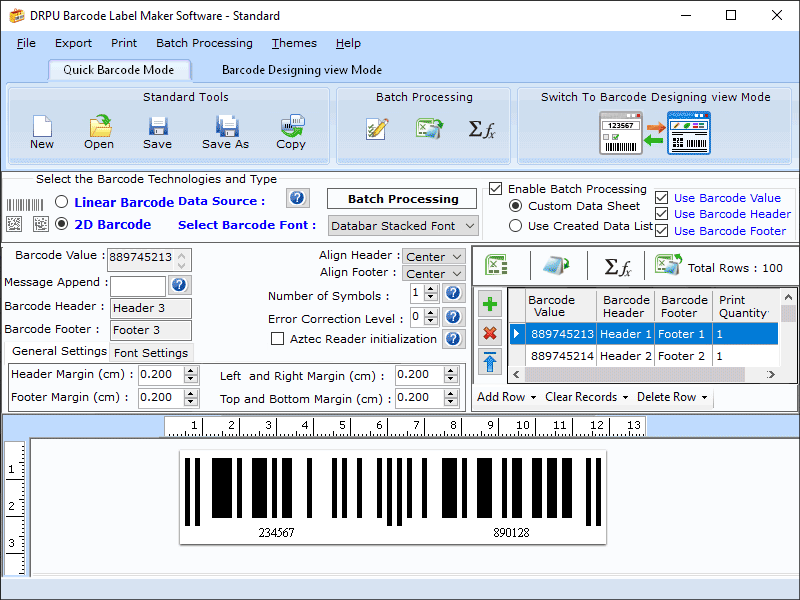 Excel Barcode Label Printing Software 9.2.3.2 full