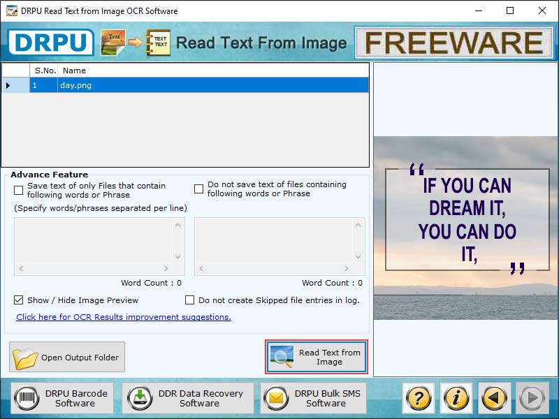 Extract Text from Image OCR Software